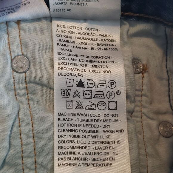 Levi’s 501 XX Jeans Womens 30 Blue Straight Leg Raw Hem Boyfriend Denim - Picture 8 of 10